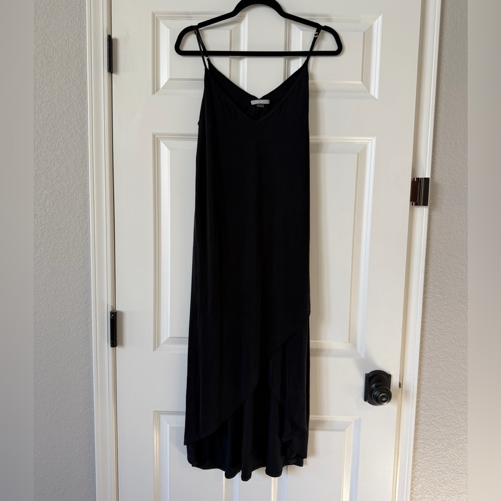 Tart Black Asymmetrical Dress, Size L